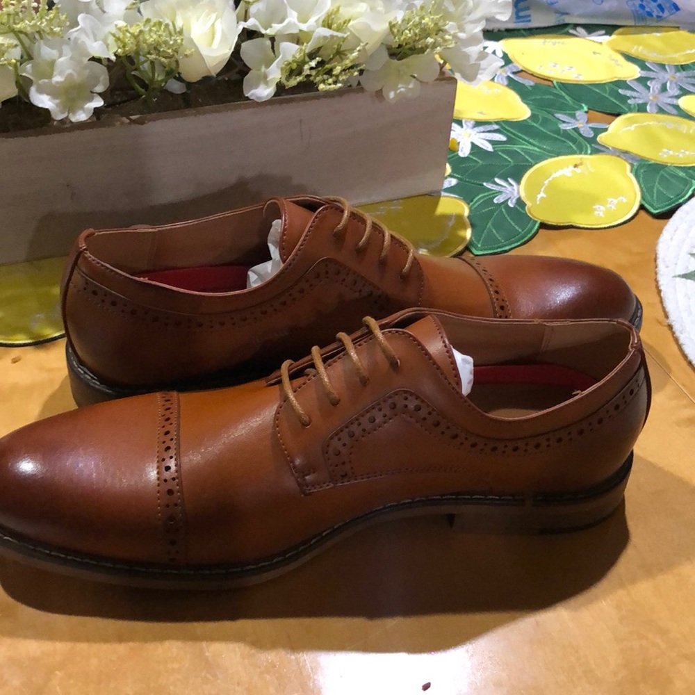 Temeshu Men's Oxfords Lace Up Casual Dress Shoes Formal Modern Business Shoes